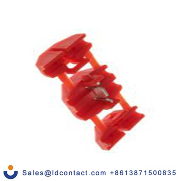 RS PRO,510-4898,接头连接器, 水龙头, 红色, Φ35 mm, 绝缘, 34 mm总长, 878008系列 16 AWG