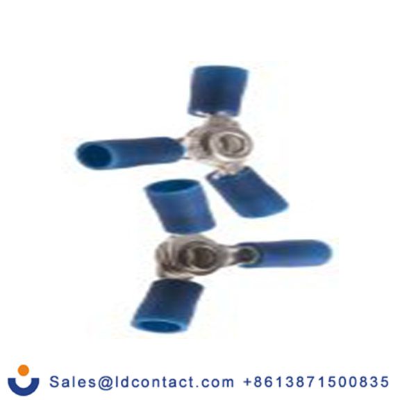 RS PRO,510-4961,绝缘 铜 环形端子, Φ4 mm内环 16 AWG, 4 mm螺栓, 蓝色 14 AWG, -40 °C至75 °C