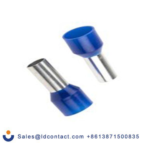 RS PRO,513-2663,绝缘 压接靴带套圈, 蓝色, Φ6.2 mm x 12 mm引脚, 最大电线尺寸 6 AWG, 总长22 mm