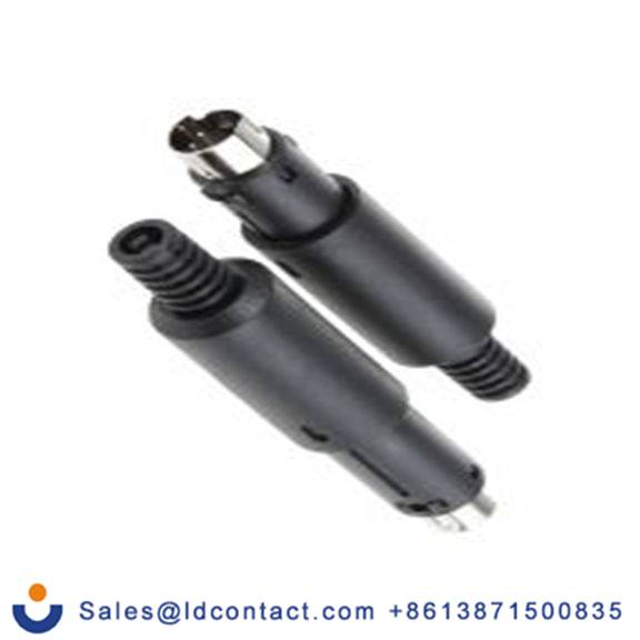 RS PRO,526-0825,DIN插头, Miniature, 4触芯, 电缆安装, 直向 1A MDN系列, 100 V ac 公