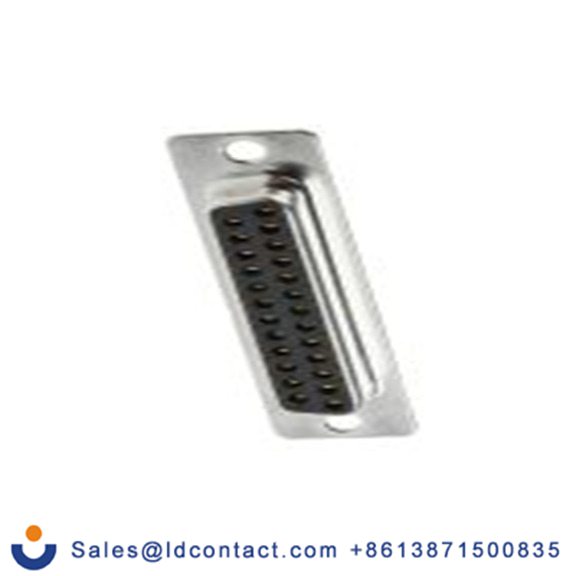 RS PRO,544-3834,25针 D-SUB 直向 2.77 mm间距, 面板安装 D-sub 连接器, 500 V 母插 3.05mm 通孔