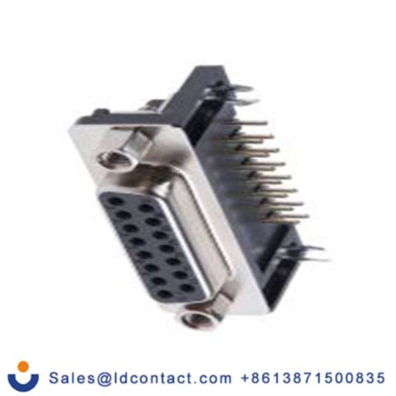 RS PRO,544-3979,15针 D-SUB 直角 2.77 mm间距, 通孔安装 D-sub 连接器, 250 V 母插 O54系列 4 至 40 UNC