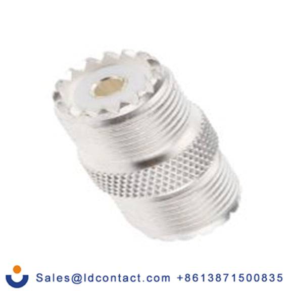 RS PRO,546-2633,射频适配器, 直向, 50 Ω阻抗 母插, 500 MHz, 镀银色 母插 黄铜触芯