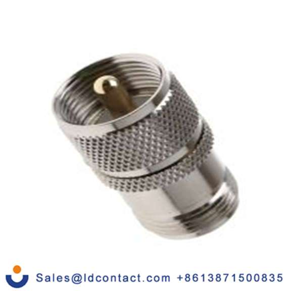 RS PRO,546-2655,射频适配器, 直向, 50 Ω阻抗 公, 300 MHz, 镀金色 母插 黄铜触芯