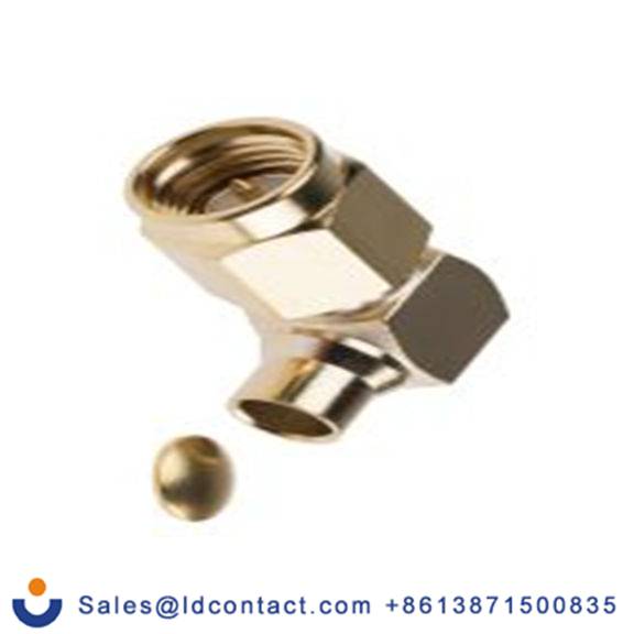 RS PRO,546-3096,SMA 连接器 公, 50 Ω, 电缆安装, 直角, 用于RG402线 SMA系列 焊接