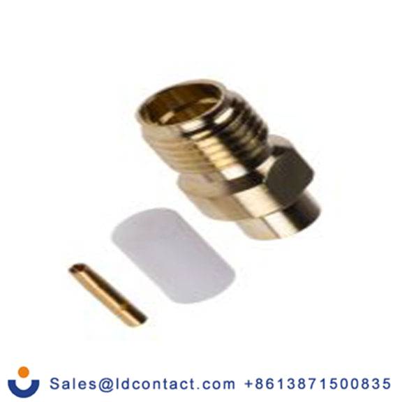 RS PRO,546-3125,SMA 连接器 母插, 电缆安装, 直向, 用于RG402线 SMA系列 压接