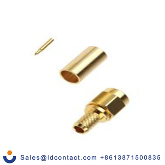 RS PRO,546-3204,SMA 连接器 公, 50 Ω, 电缆安装, 直向, 用于RG58A线 SMA系列 压接