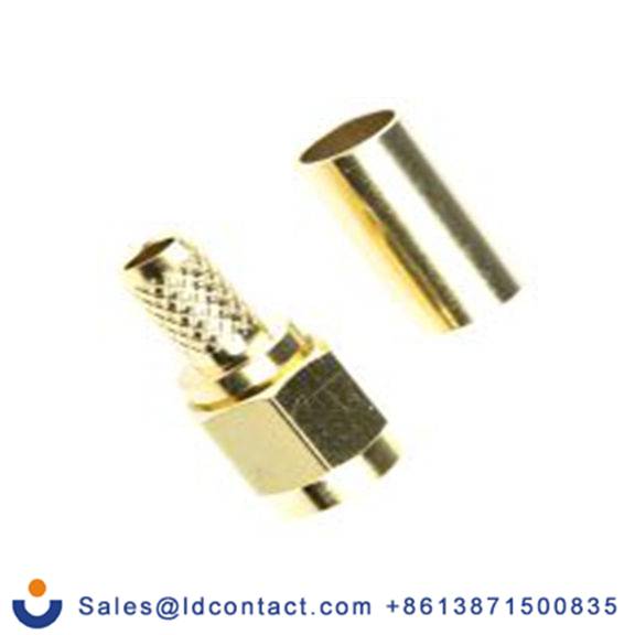 RS PRO,546-3226,SMA 连接器 公, 50 Ω, 电缆安装, 直向, 用于RG142/U线 SMA系列 压接