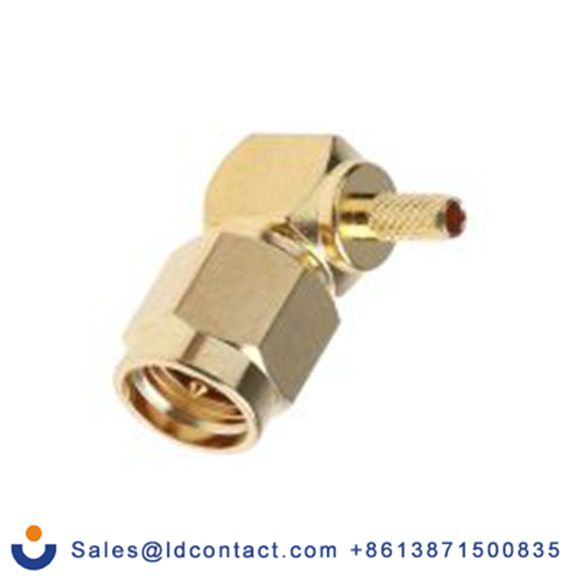 RS PRO,546-3248,SMA 连接器 公, 50 Ω, 电缆安装, 直角, 用于RG174线 SMA系列 压接