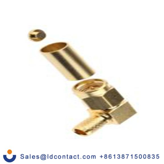 RS PRO,546-3254,SMA 连接器 公, 50 Ω, 电缆安装, 直角, 用于RG223线 SMA系列 压接