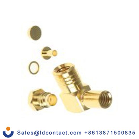 RS PRO,546-3349,SMB 连接器 母插, 50 Ω, 电缆安装, 直角, 用于RG-174U线 SMB系列 夹