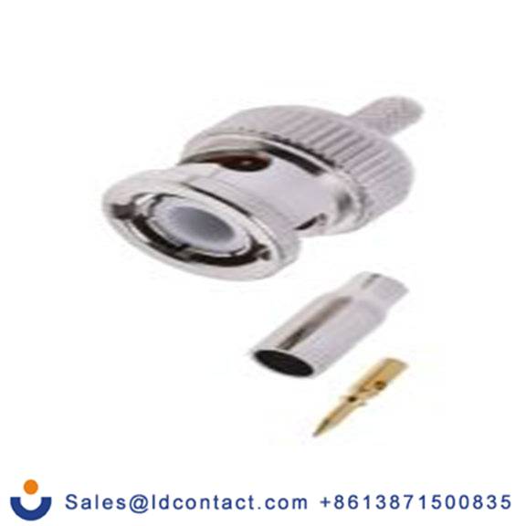 RS PRO,546-3620,BNC 连接器 公, 50 Ω, 电缆安装, 直向, 用于RG174线 BNC系列 压接