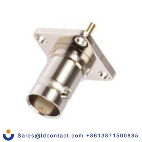 RS PRO,546-4005,BNC 连接器 母插, 50 Ω, 法兰安装, 直向 BNC系列 焊接