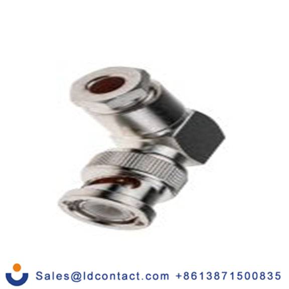 RS PRO,546-4364,BNC 连接器 公, 50 Ω, 电缆安装, 直角, 用于RG58A线 BNC系列 夹