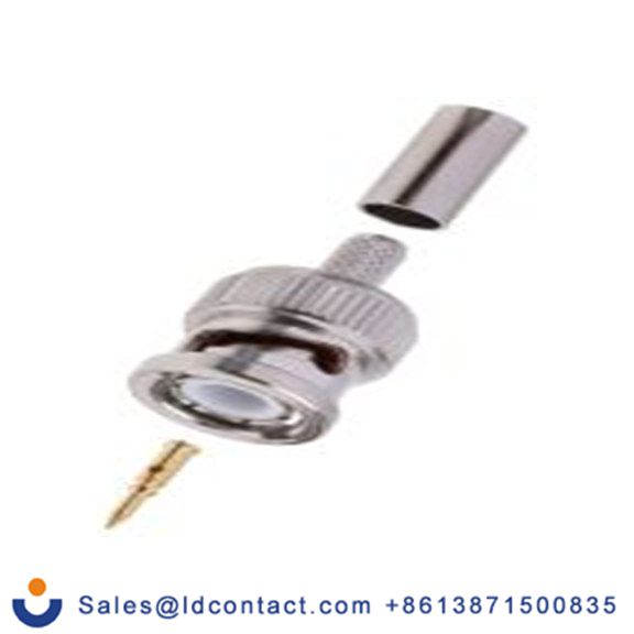 RS PRO,546-4853,BNC 连接器 公, 50 Ω, 电缆安装, 直向, 用于RG58线 BNC系列 压接