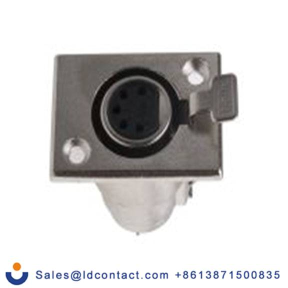 RS PRO,548-9133,五芯 XLR 连接器, 面板安装 母插 直向, 镀银色芯