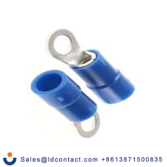 RS PRO,613-9211,绝缘 铜 环形端子, Φ3.7 mm内环 16 AWG, M3.5螺栓, 蓝色 14 AWG, -40 °C至105 °C E245391系列