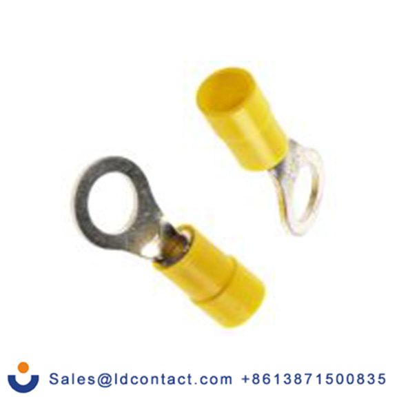 RS PRO,613-9306,绝缘 铜 环形端子, Φ7.4 mm内环 12 AWG, M7螺栓, 黄色 10 AWG, -40 °C至105 °C E245391系列