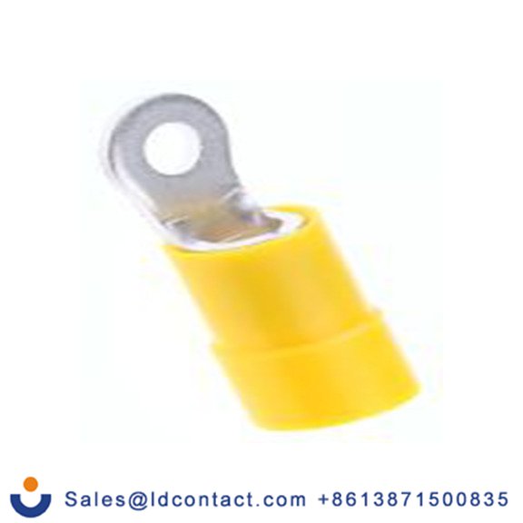 RS PRO,613-9334,绝缘 铜 环形端子, Φ3.2 mm内环 12 AWG, M3螺栓, 黄色 10 AWG, -40 °C至105 °C E245391系列