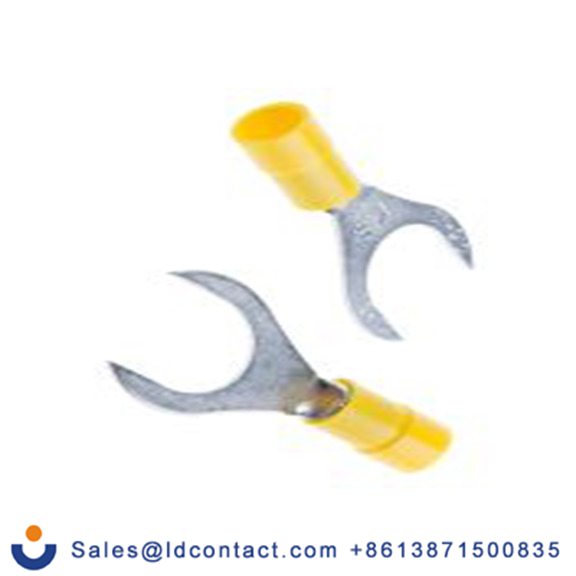 RS PRO,613-9390,绝缘 叉型端子, M12螺栓, 黄色, 最小电线尺寸: 12 AWG 10 AWG, 19.2 mm宽, 19.2 mm厚, 镀锡触点 乙烯基, AVY系列