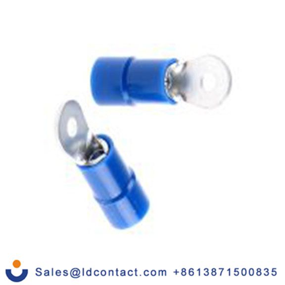 RS PRO,613-9407,绝缘 铜 环形端子, Φ2.2 mm内环 16 AWG, M2螺栓, 蓝色 14 AWG, -40 °C至105 °C E245391系列