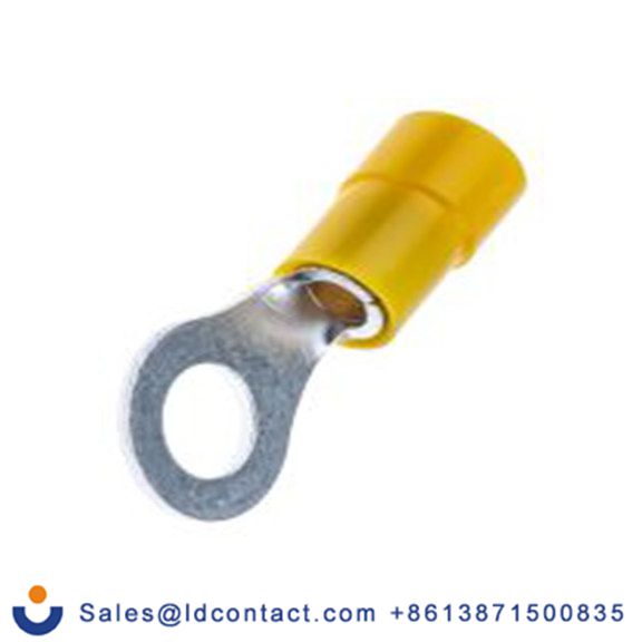 RS PRO,613-9413,绝缘 铜 环形端子, Φ6.4 mm内环 12 AWG, M6螺栓, 黄色 10 AWG, -40 °C至105 °C E245391系列