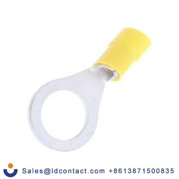 RS PRO,613-9429,绝缘 铜 环形端子, Φ13 mm内环 12 AWG, M12螺栓, 黄色 10 AWG, -40 °C至105 °C E245391系列