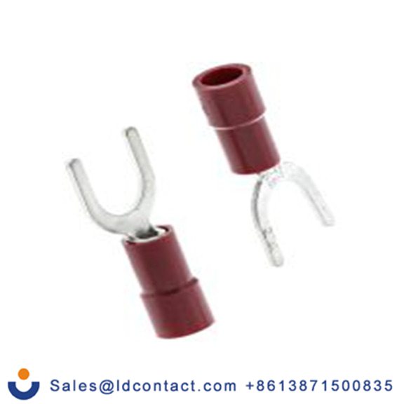 RS PRO,613-9463,绝缘 叉型端子, M6螺栓, 红色, 最小电线尺寸: 22 AWG 16 AWG, 9.5 mm宽, 0.75 mm厚, 镀锡触点 乙烯基, SVY系列