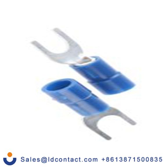 RS PRO,613-9514,绝缘 叉型端子, 5.3 mm螺栓, 蓝色, 最小电线尺寸: 16 AWG 14 AWG, 7.9 mm宽, 0.8 mm厚, 镀锡触点 乙烯基, SVY系列