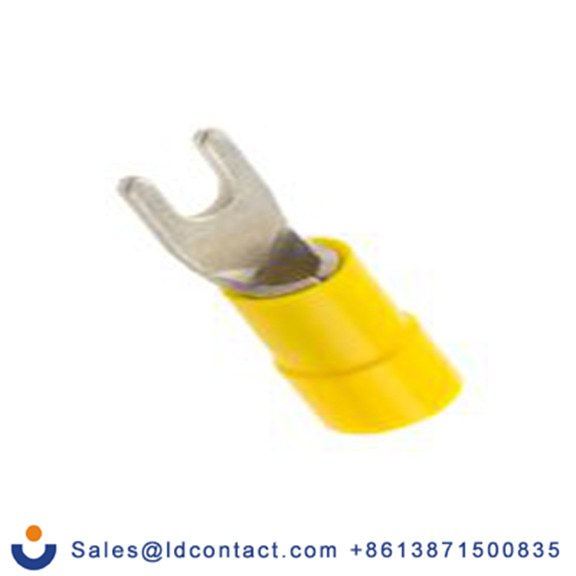 RS PRO,613-9536,绝缘 叉型端子, M3.5螺栓, 黄色, 最小电线尺寸: 12 AWG 10 AWG, 7.2 mm宽, 1 mm厚, 镀锡触点 乙烯基, SVY系列