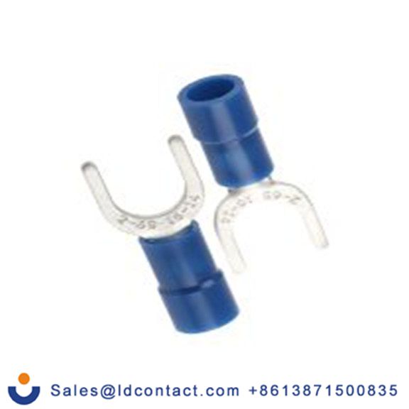 RS PRO,613-9542,绝缘 叉型端子, M6螺栓, 蓝色, 最小电线尺寸: 16 AWG 14 AWG, 9.3 mm宽, 0.8 mm厚, 镀锡触点 乙烯基, SVY系列