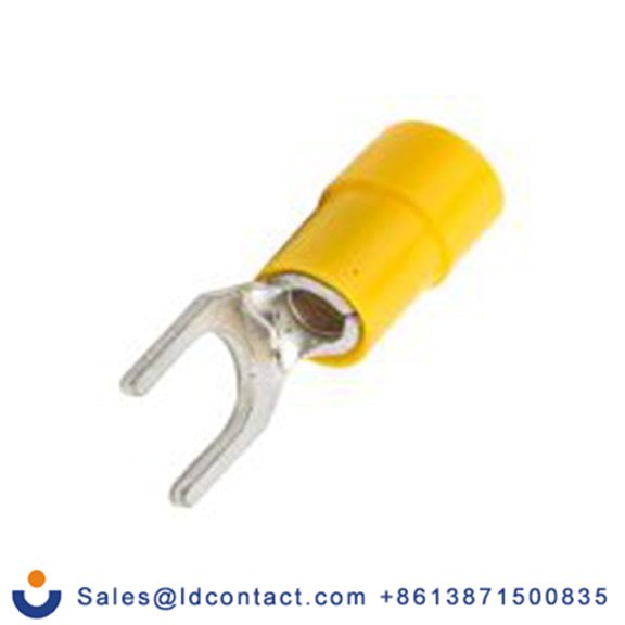 RS PRO,613-9570,绝缘 叉型端子, M6螺栓, 黄色, 最小电线尺寸: 12 AWG 10 AWG, 9 mm宽, 1 mm厚, 镀锡触点 乙烯基, SVY系列