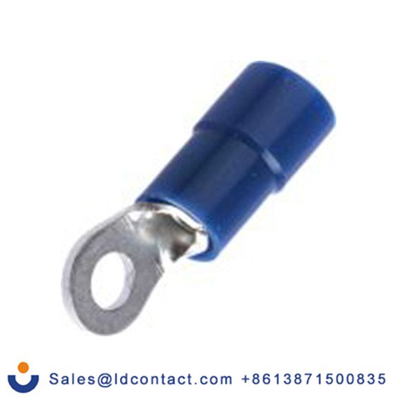 RS PRO,613-9609,绝缘 铜 环形端子, Φ3.2 mm内环 16 AWG, M3螺栓, 蓝色 14 AWG, -40 °C至105 °C E245391系列