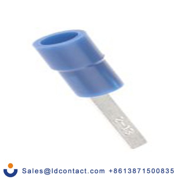 RS PRO,613-9722,片型端子, 插片2.4 mm宽x13 mm长, 绝缘x0.8 mm厚 16 AWG, 蓝色 14 AWG, 乙烯基绝缘