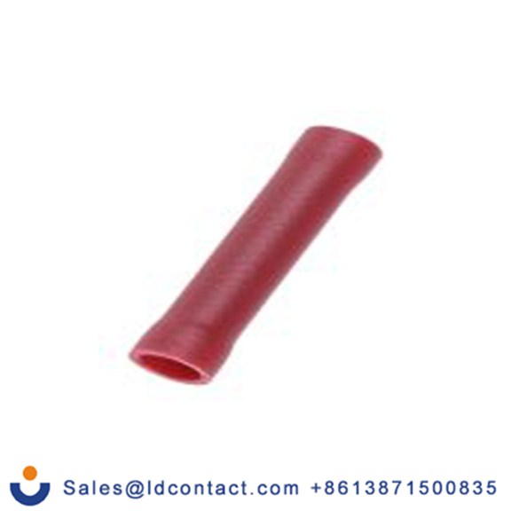 RS PRO,613-9794,电线接头连接器, 对接, 红色, Φ4 mm, 绝缘, 24.2 mm总长, 镀锡触点, BVT系列 16 AWG