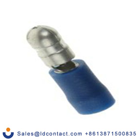 RS PRO,624-1162,压接子弹型连接器 公, 绝缘, Φ5 mm弹头, 蓝色, 乙烯基绝缘, 16 AWG, 14 AWG, 21.2 mm总长