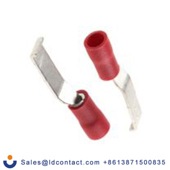 RS PRO,624-1207,片型端子, 插片4.6 mm宽x16.8 mm长, 绝缘x0.75 mm厚 带钩 22 AWG, 红色 16 AWG, 乙烯基绝缘