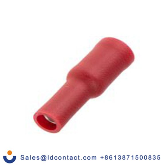 RS PRO,624-1241,压接子弹型连接器 母插, 绝缘, Φ4 mm弹头, 红色, 乙烯基绝缘, 22 AWG, 16 AWG, 23.3 mm总长