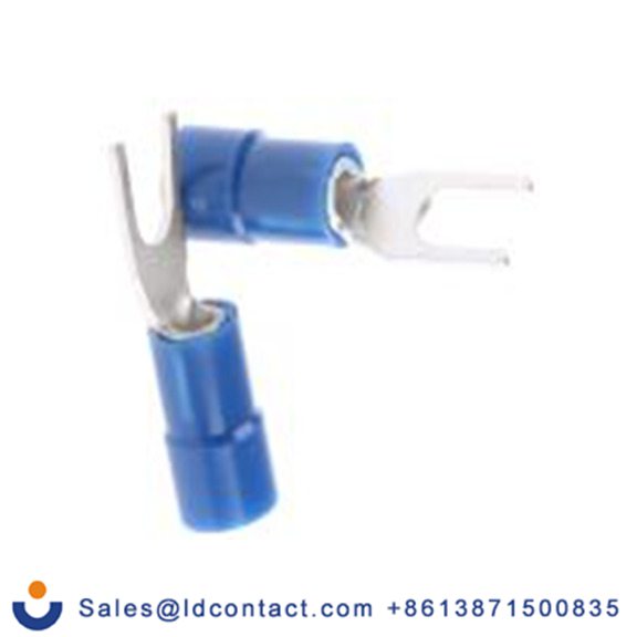 RS PRO,624-1279,绝缘 叉型端子, 3.7 mm螺栓, 蓝色, 最小电线尺寸: 16 AWG 14 AWG, 5.7 mm宽, 0.8 mm厚, 镀锡触点 乙烯基, SVY系列