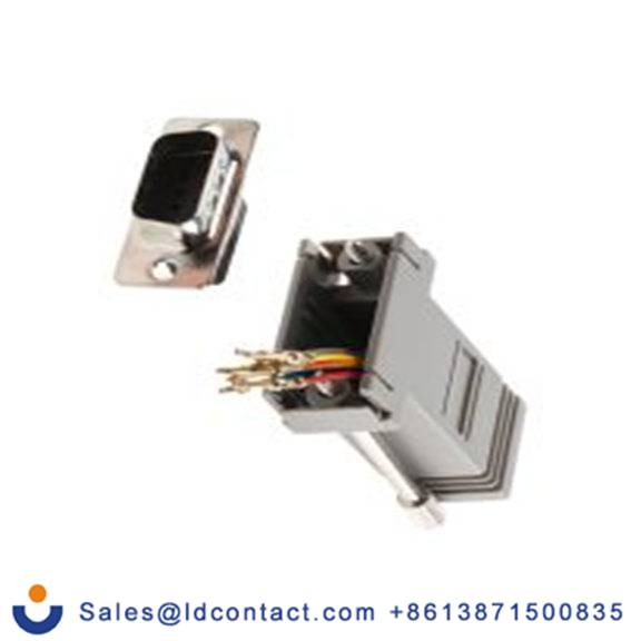 RS PRO,625-6237,D-Sub 适配器 公, 9路D-Sub 公转RJ45 母插, 公安装 母插