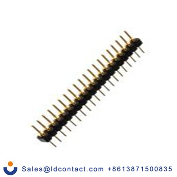 RS PRO,655-2872,20p 1排 引脚管座 直向 线对板连接器, 2.54 mm间距, 500 V, 通孔安装 无罩 SIB系列