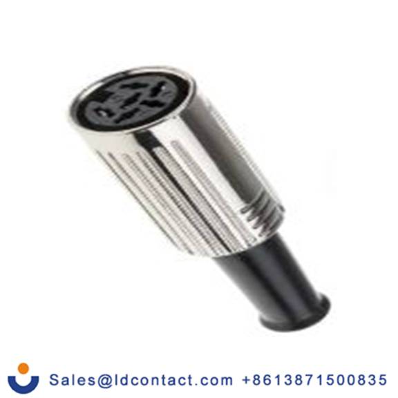 RS PRO,692-5447,DIN插座, Standard, DIN 45322, 6触芯, 电缆安装, 直向 4A 121系列, 60 V ac 母插