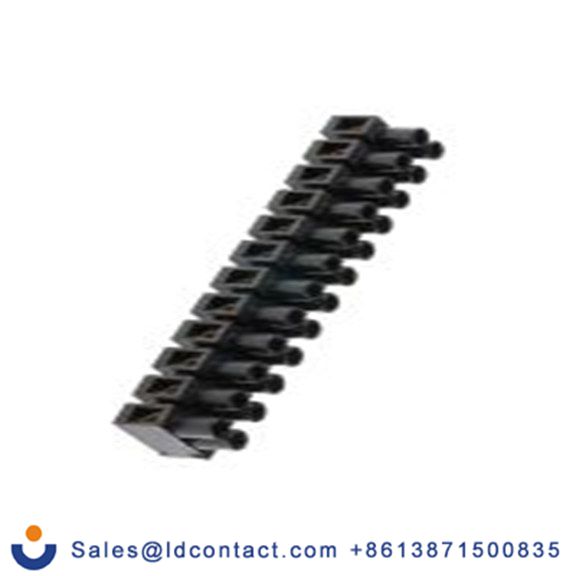 RS PRO,703-3833,端子束夹, 12路, 8 mm节距, 400 V 24A, 线规2.5 mm², 直接安装, 黑色 螺钉, CPP系列