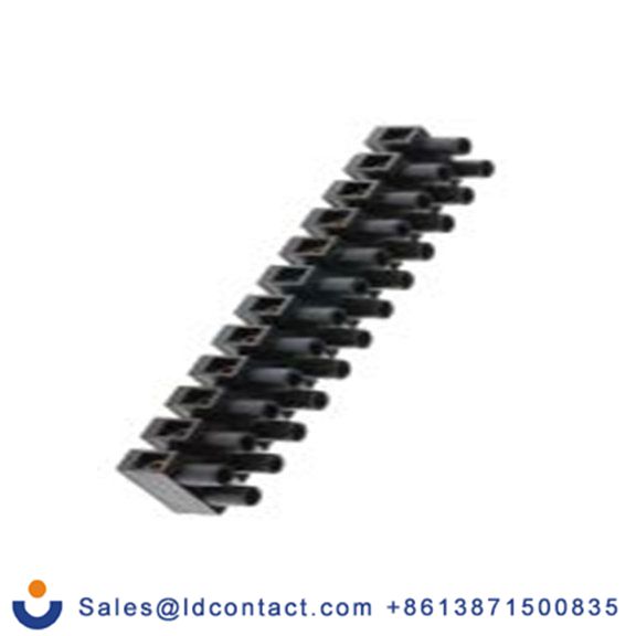 RS PRO,703-3836,端子束夹, 12路, 10 mm节距, 380 V 24A, 线规4 mm², 直接安装, 黑色 螺钉, CPP系列