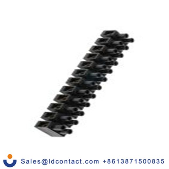 RS PRO,703-3849,端子束夹, 12路, 11 mm节距, 400 V 57A, 线规10 mm², 直接安装, 黑色 螺钉, CPP系列