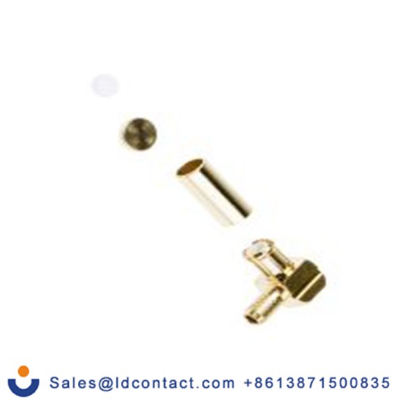 RS PRO,738-5799,MCX 连接器 公, 50 Ω, 电缆安装, 直角, 用于RG-174U线 MCX系列 压接