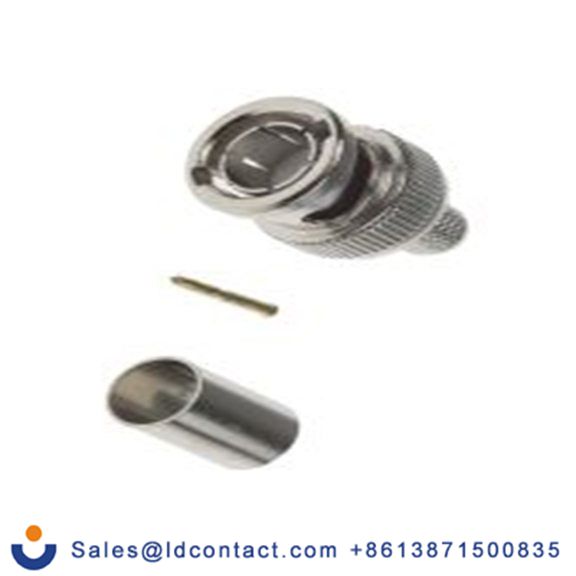 RS PRO,738-5862,BNC 连接器 公, 75 Ω, 电缆安装, 直向, 用于BELDEN 1694A线 BNC系列 压接