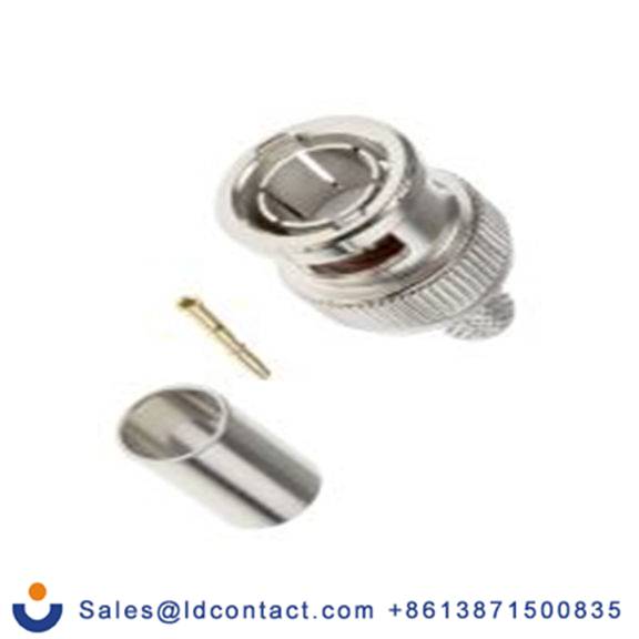 RS PRO,738-5866,BNC 连接器 公, 75 Ω, 电缆安装, 直向, 用于BELDEN 1505A线 BNC系列 压接