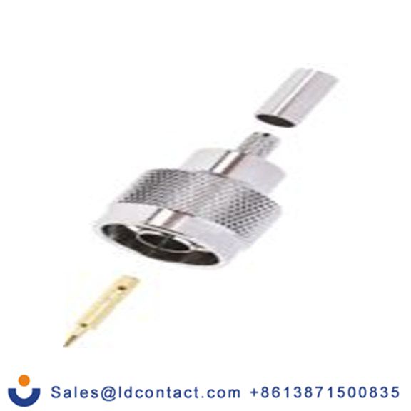 RS PRO,758-1600,N 连接器 公, 50 Ω, 电缆安装, 直向, 用于RG58线 N Type系列