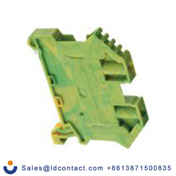 RS PRO,762-2534,1 接地端子排, 2.5 mm²CSA, 绿色, 黄色, SSL系列 螺钉